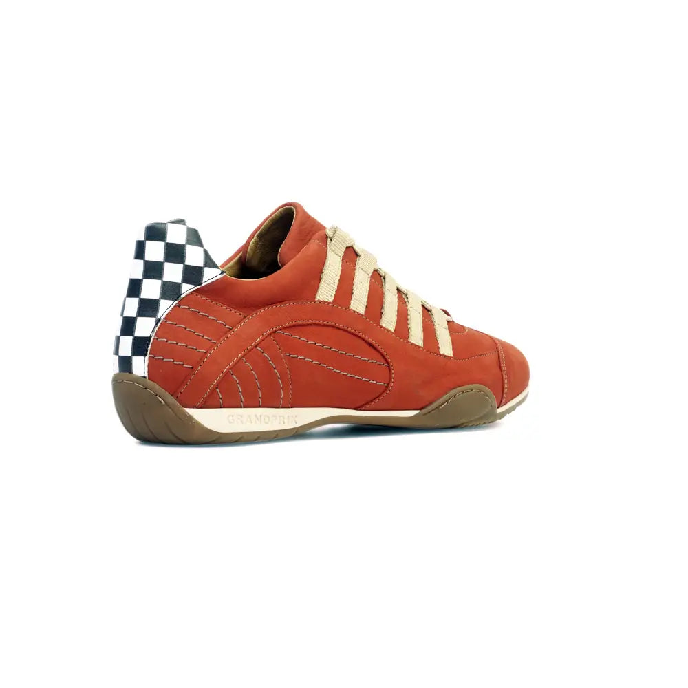 Men's Racing Sneaker in Vintage Orange (Orange and Sand)