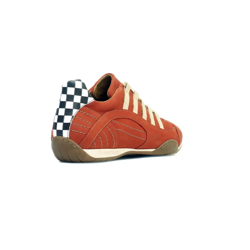 Men's Racing Sneaker in Vintage Orange (Orange and Sand)