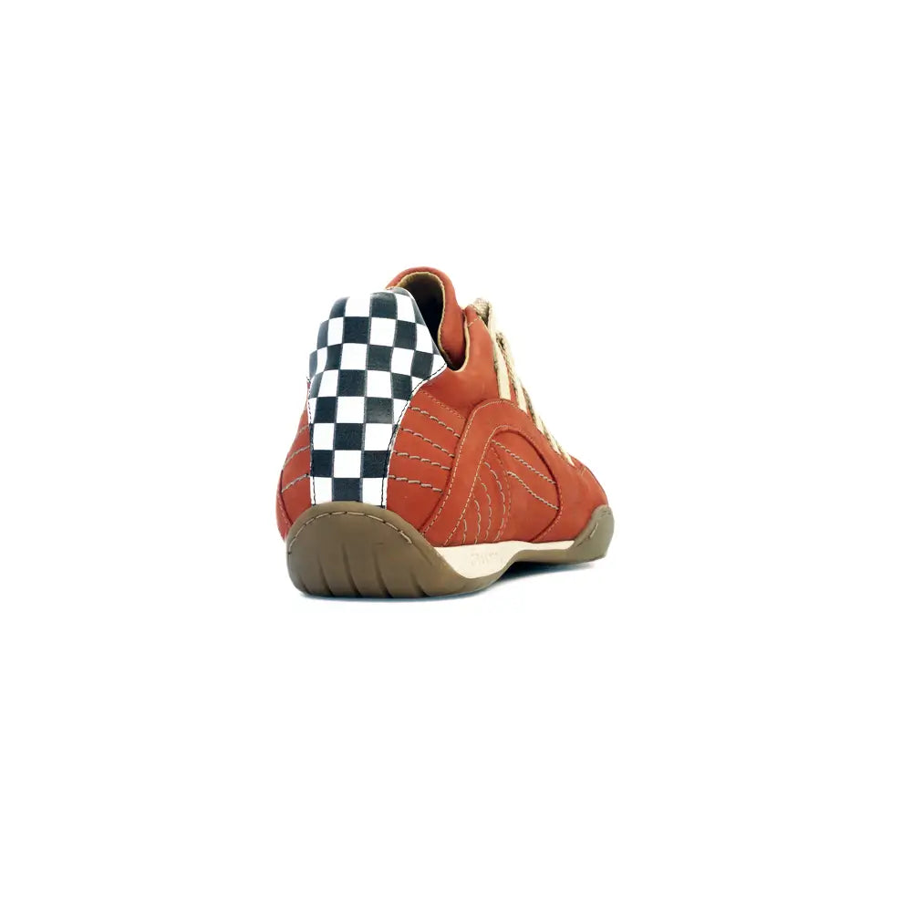 Men's Racing Sneaker in Vintage Orange (Orange and Sand)