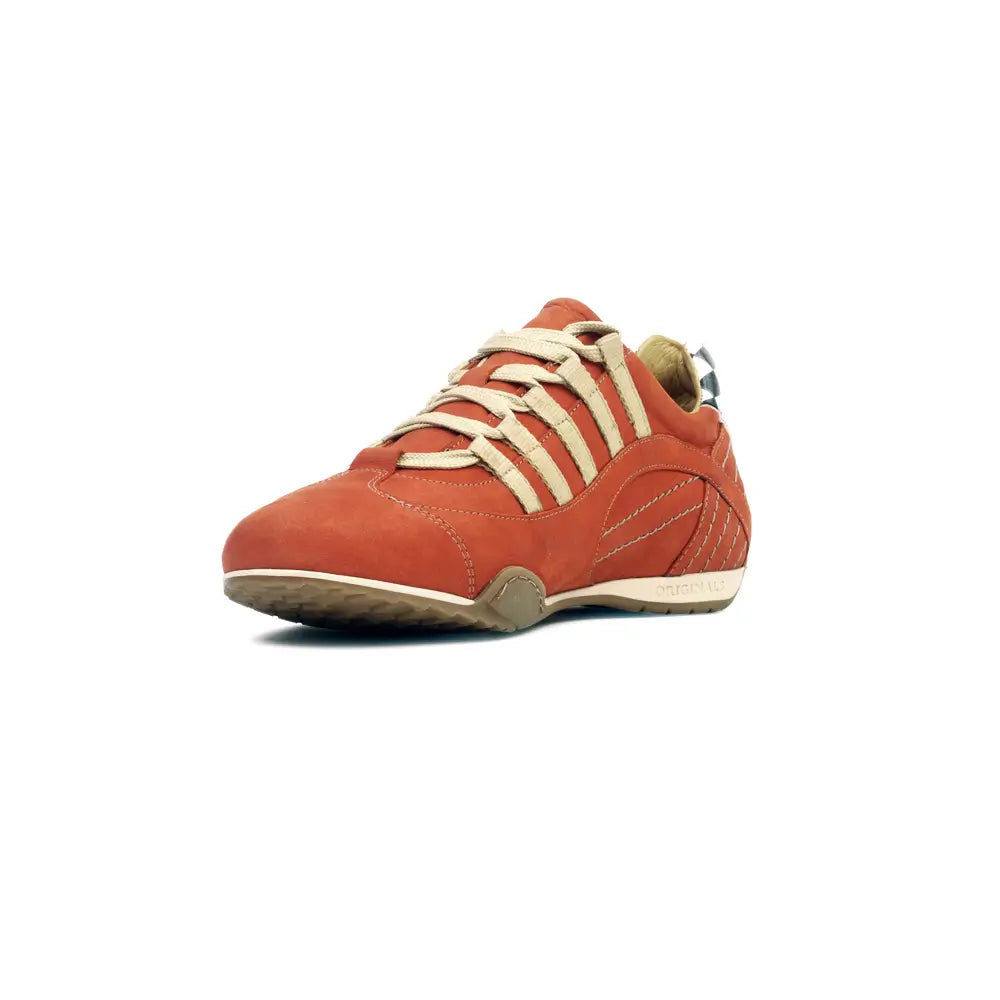 Men's Racing Sneaker in Vintage Orange (Orange and Sand)