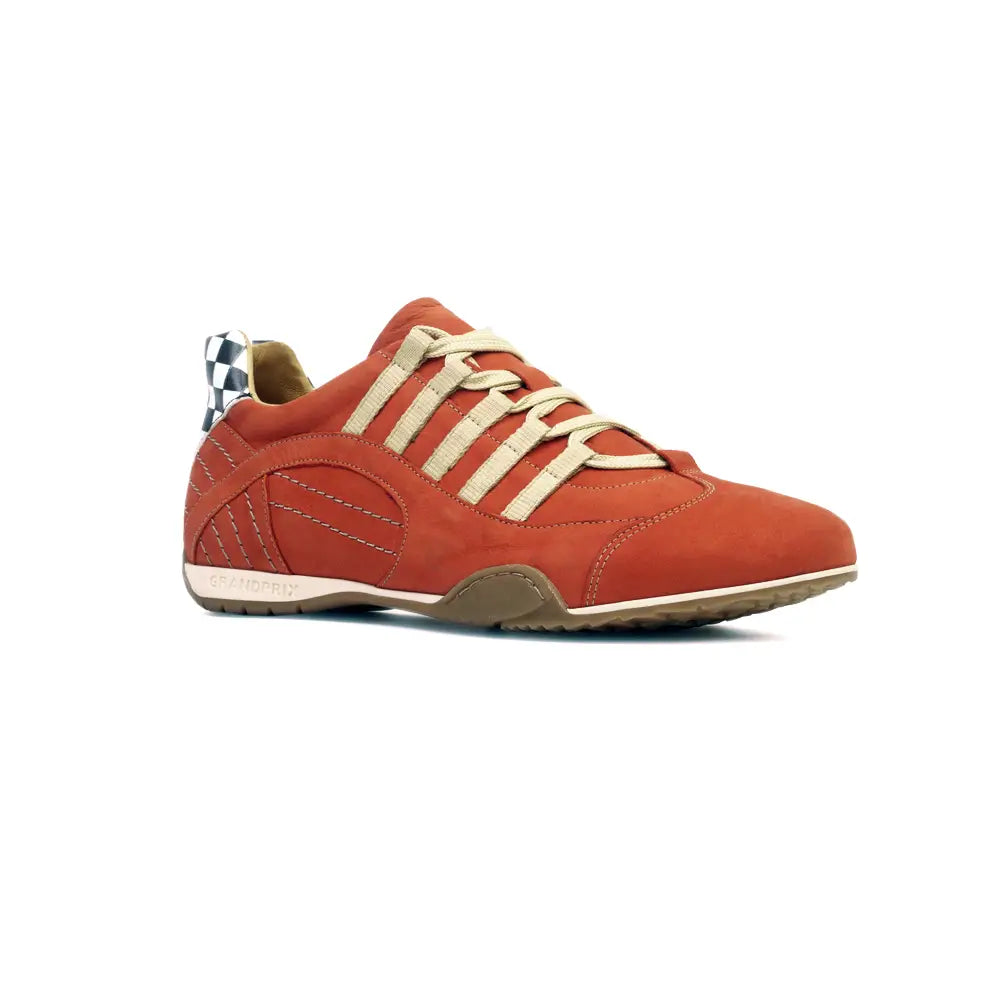 Men's Racing Sneaker in Vintage Orange (Orange and Sand)