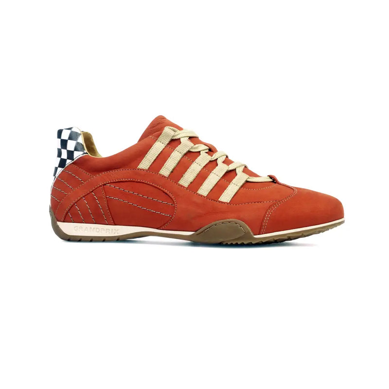 Men's Racing Sneaker in Vintage Orange (Orange and Sand)