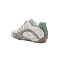 Men's GrandPrix Sneaker in Torino (Soft White, Taupe, and Green)