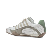 Men's GrandPrix Sneaker in Torino (Soft White, Taupe, and Green)