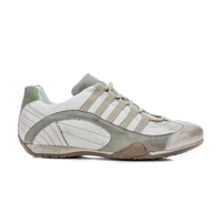 Men's GrandPrix Sneaker in Torino (Soft White, Taupe, and Green)