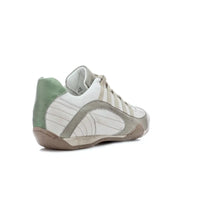 Men's GrandPrix Sneaker in Torino (Soft White, Taupe, and Green)