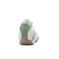 Men's GrandPrix Sneaker in Torino (Soft White, Taupe, and Green)