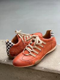 Men's Racing Sneaker in Vintage Orange (Orange and Sand)