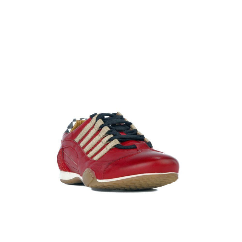 Women's Racing Sneaker in Corsa Rosso (Red and Sand) - GrandPrix Originals USA