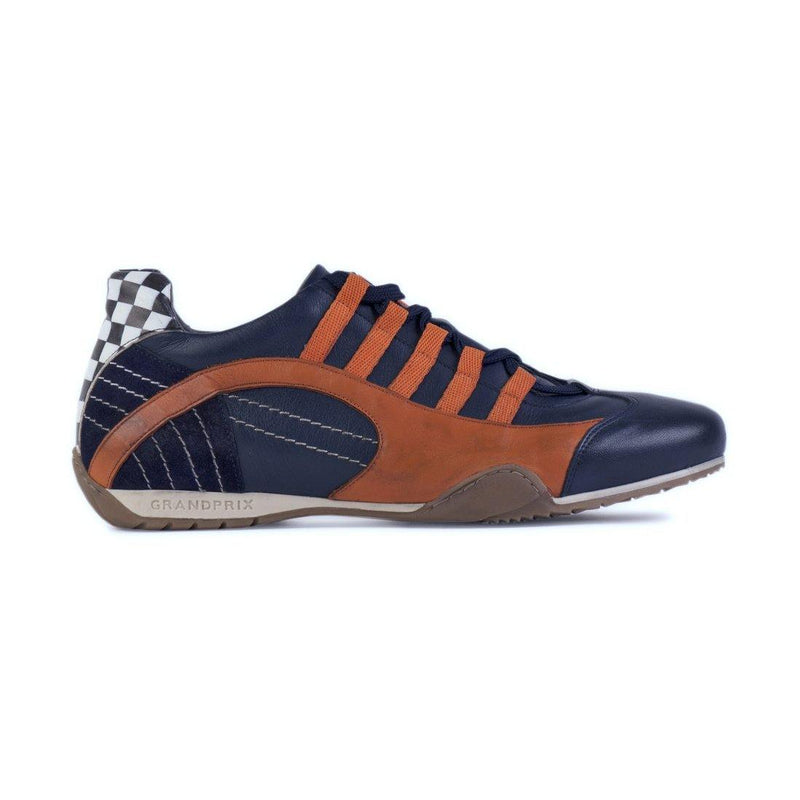 Women's Racing Sneaker in Indigo Orange (Navy and Orange) - GrandPrix Originals USA