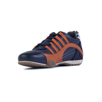 Women's Racing Sneaker in Indigo Orange (Navy and Orange) - GrandPrix Originals USA