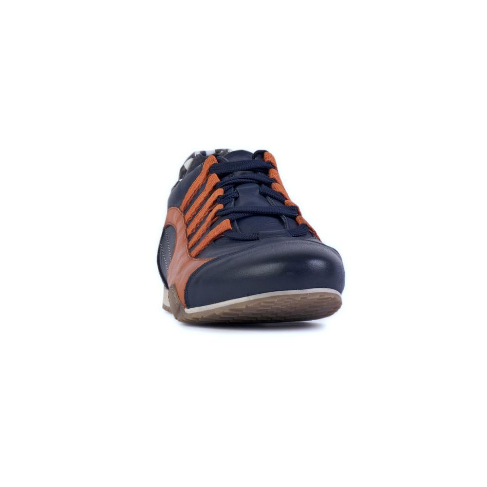 Women's Racing Sneaker in Indigo Orange (Navy and Orange) - GrandPrix Originals USA