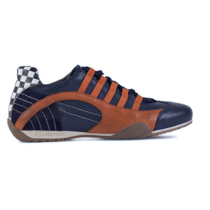 Women's Racing Sneaker in Indigo Orange (Navy and Orange) - GrandPrix Originals USA