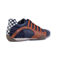 Women's Racing Sneaker in Indigo Orange (Navy and Orange) - GrandPrix Originals USA