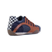 Women's Racing Sneaker in Indigo Orange (Navy and Orange) - GrandPrix Originals USA