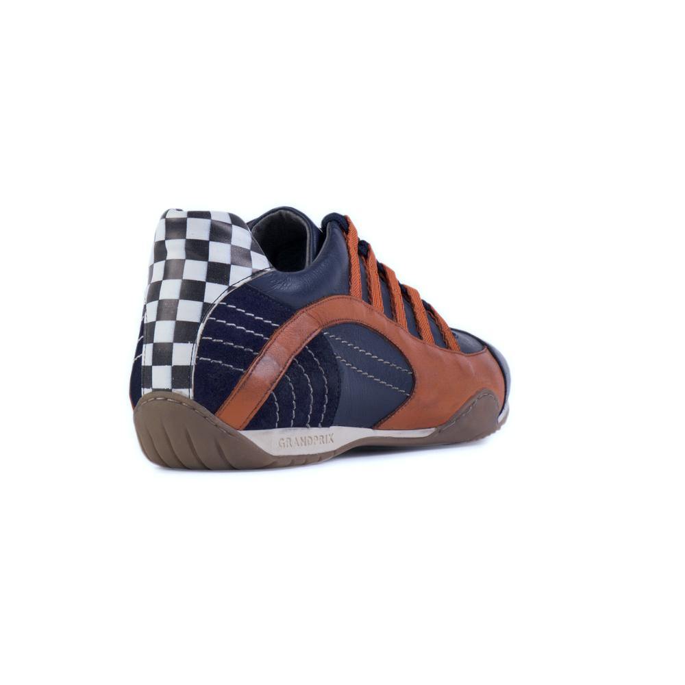 Women's Racing Sneaker in Indigo Orange (Navy and Orange) - GrandPrix Originals USA