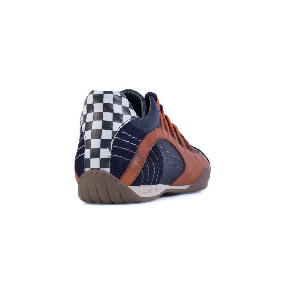 Women's Racing Sneaker in Indigo Orange (Navy and Orange) - GrandPrix Originals USA