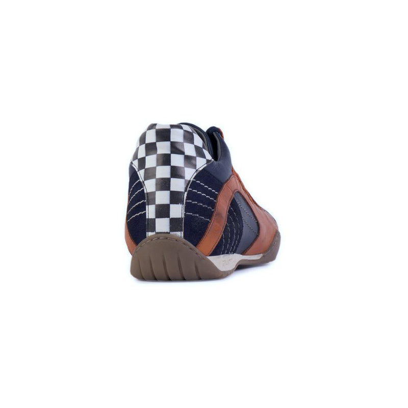 Women's Racing Sneaker in Indigo Orange (Navy and Orange) - GrandPrix Originals USA