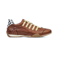 Women's Racing Sneaker in Cognac (Brown and Sand)