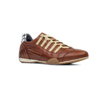 Women's Racing Sneaker in Cognac (Brown and Sand)